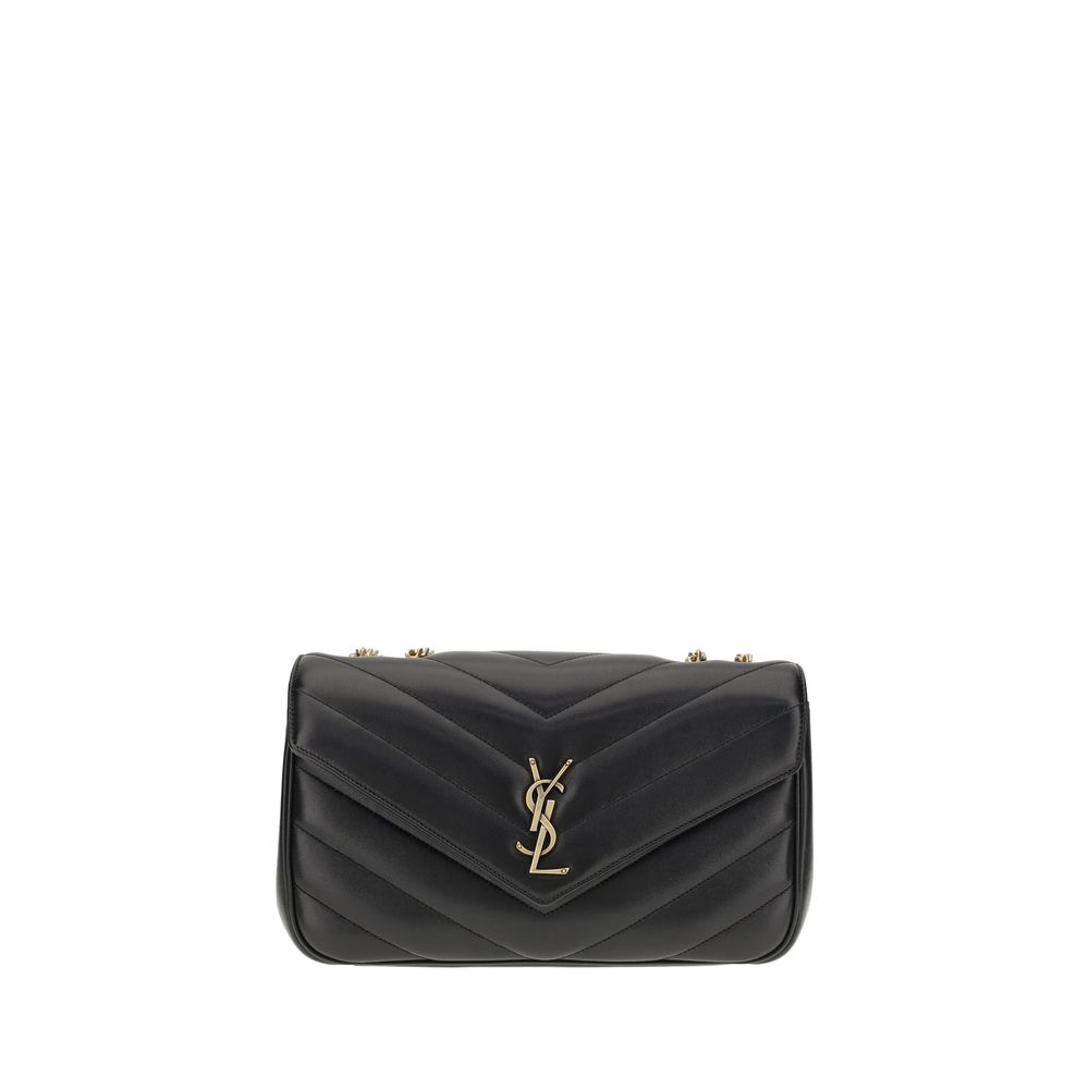 Saint Laurent Black Calf Leather Bos Taurus Shoulder Bag