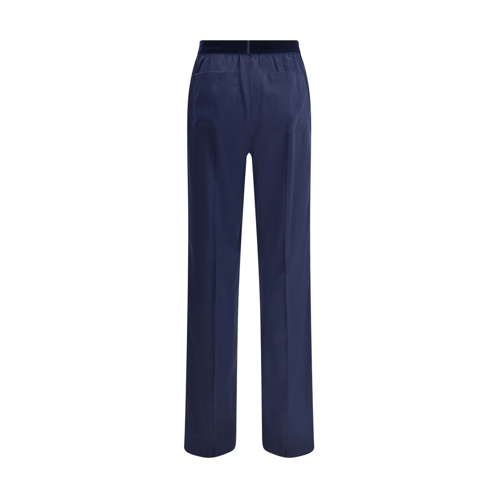 Tom Ford Blue Elastane Casual Pants