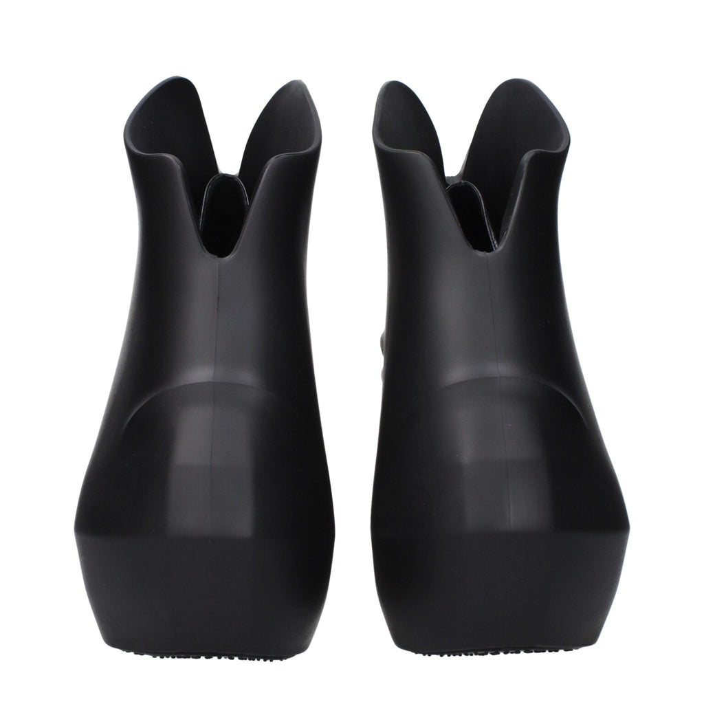 Givenchy Black Cotton Wedge Sandals