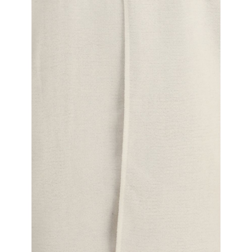 Rick Owens Cream Camel Hair  Coat