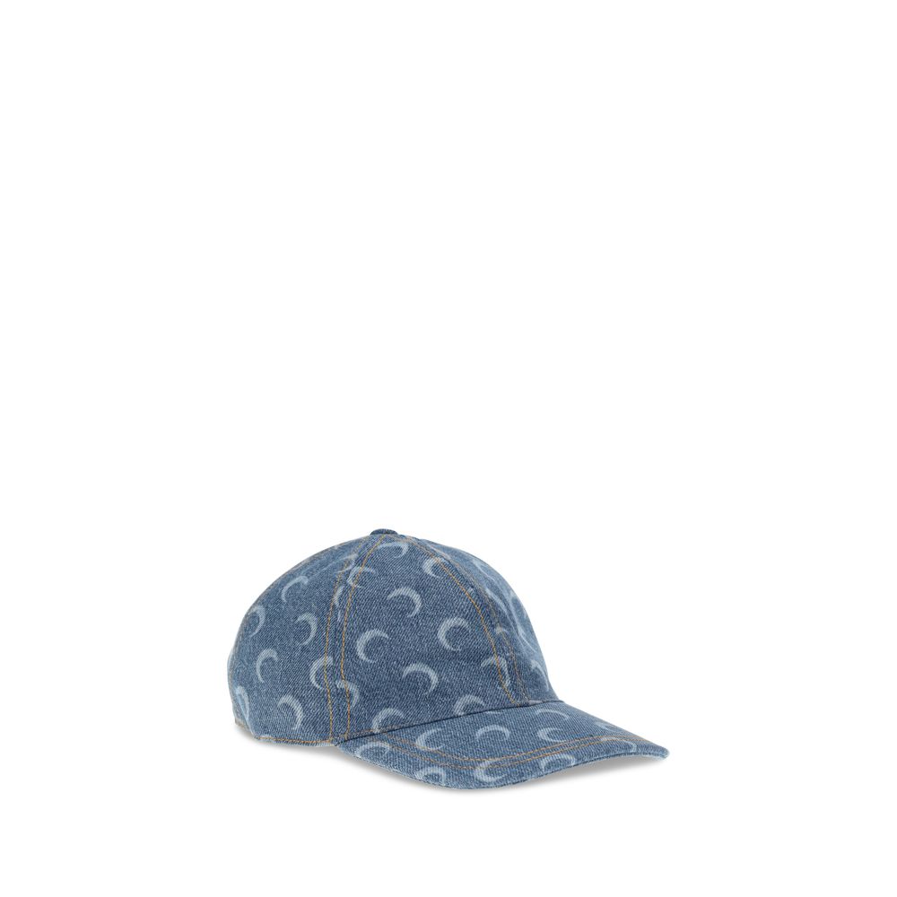 Marine Serre Light Blue Cotton Cap (Baseball Hat)