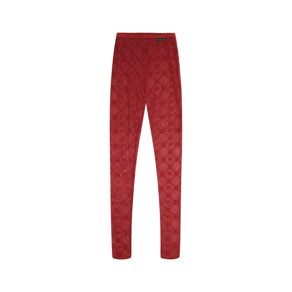 Marine Serre Red Polyamide Socks