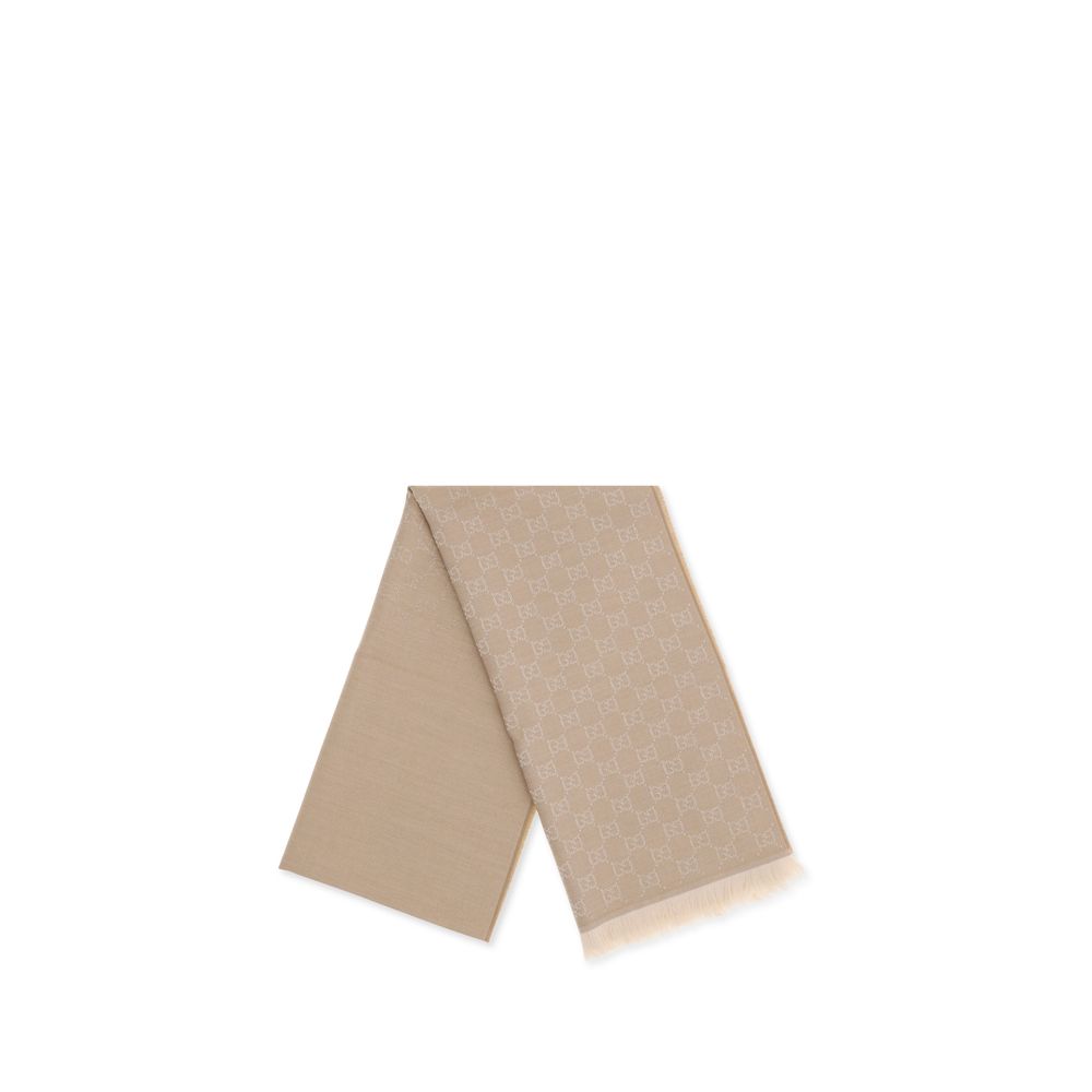 Gucci Beige Wool Scarf