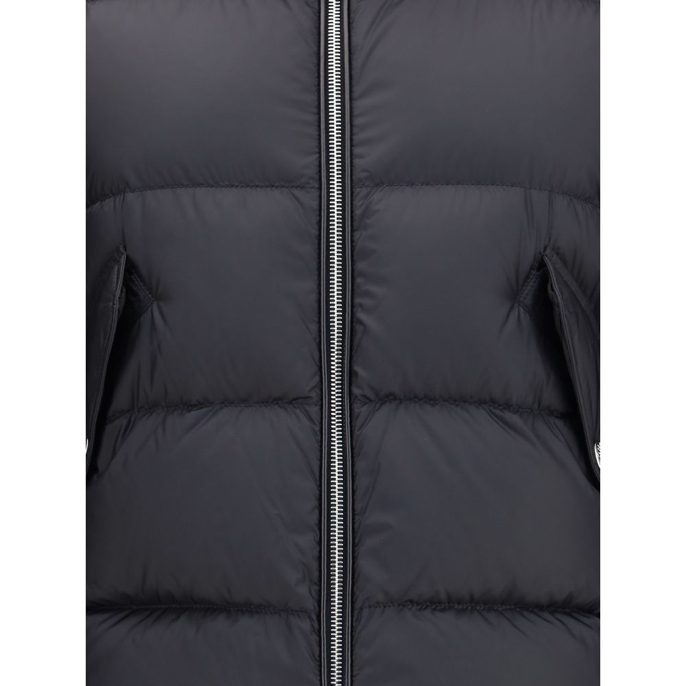 MONCLER x EDWARD ENNINFUL Black Polyamide Coat