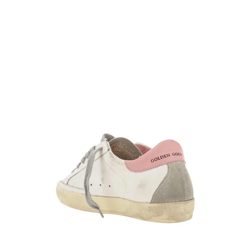 Golden Goose White Calf Leather Bos Taurus Low Top Sneakers