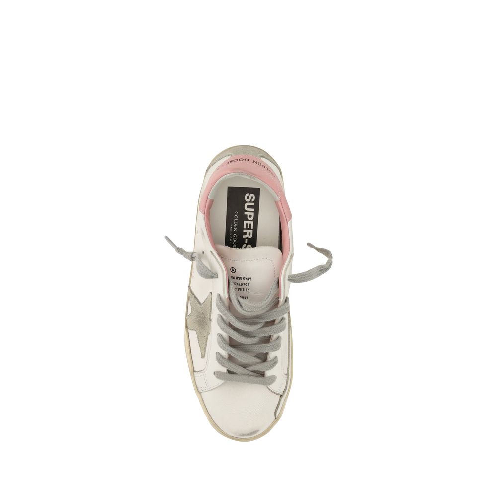 Golden Goose White Calf Leather Bos Taurus Low Top Sneakers