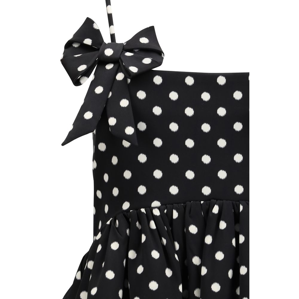 Ganni Multicolor Recycled Polyester Casual Dress