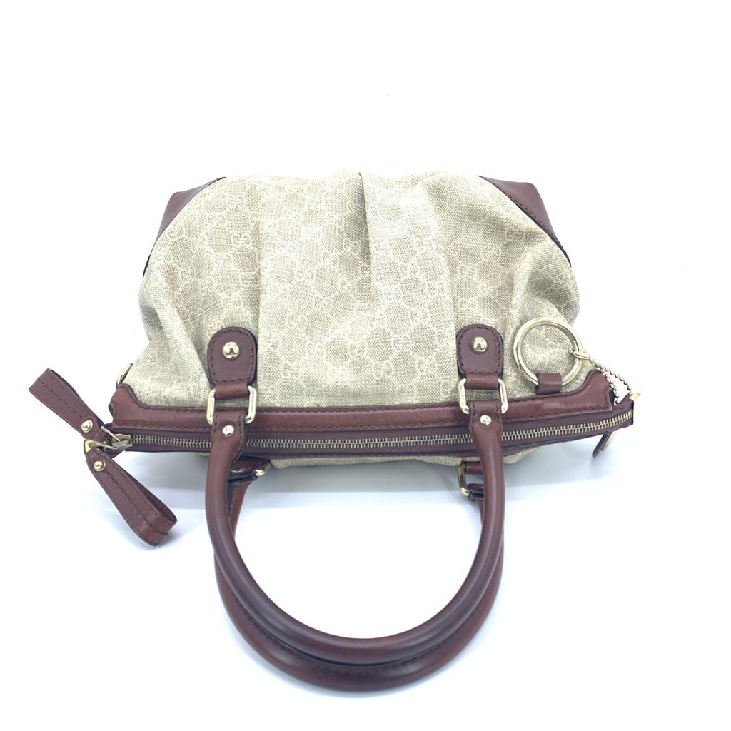Gucci Monogram GG Canvas Top Handle Handbag