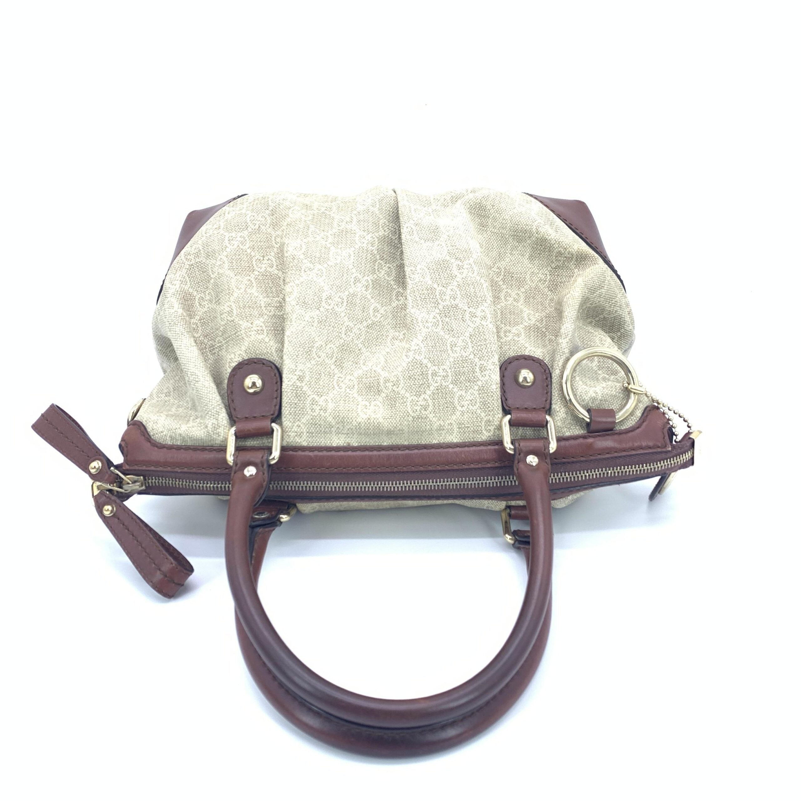 Gucci Monogram GG Canvas Top Handle Handbag