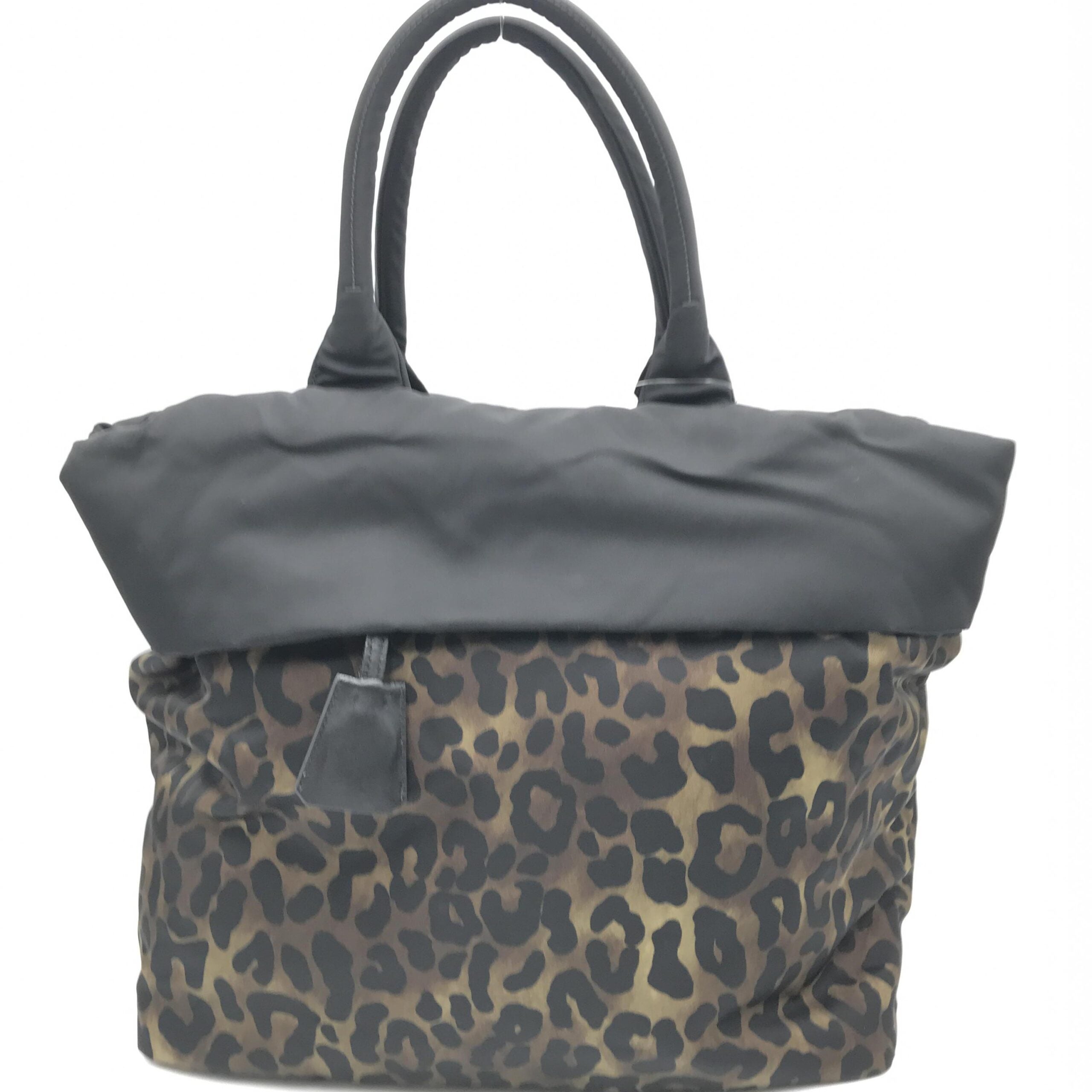 Prada Leopard Print Reversible Tote Bag