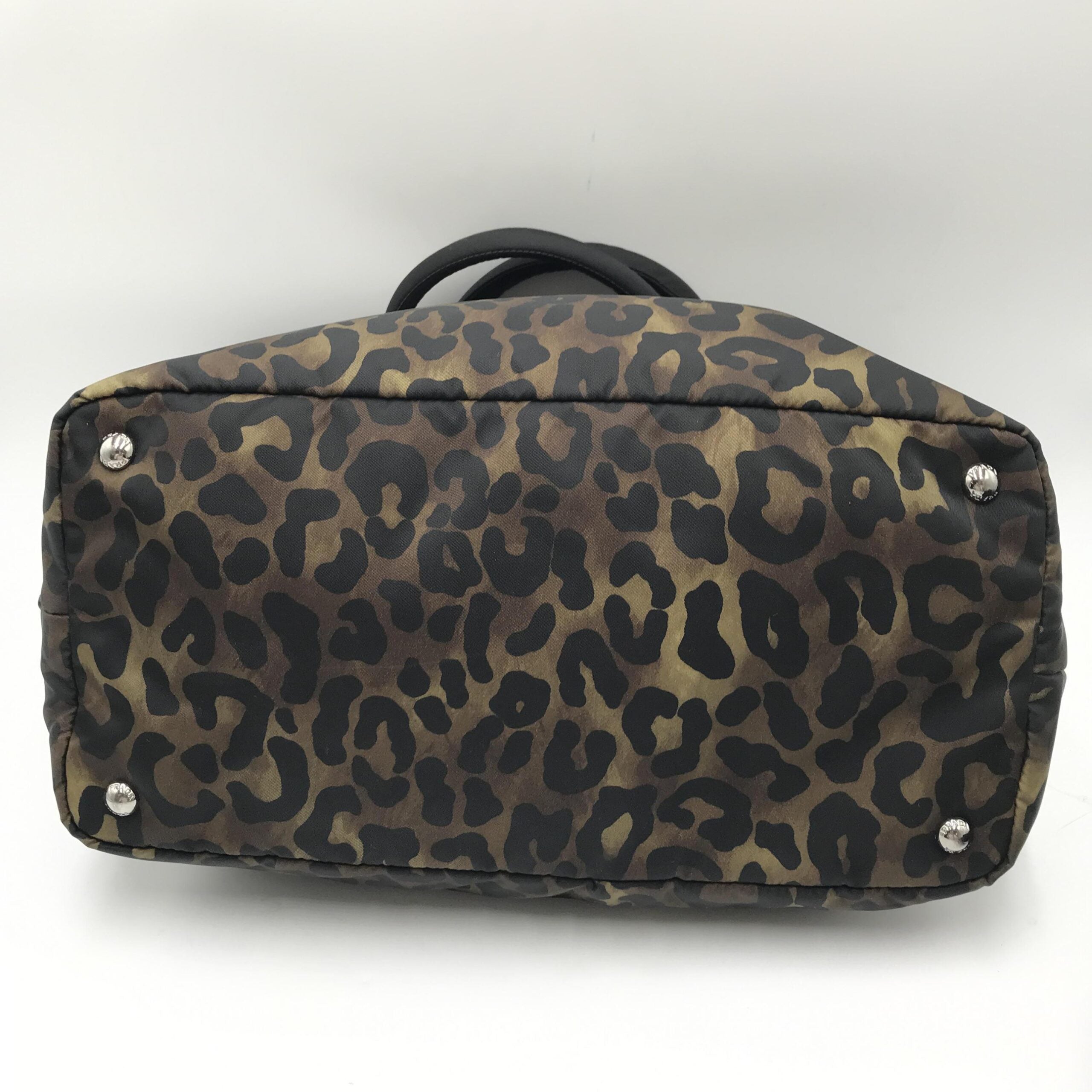 Prada Leopard Print Reversible Tote Bag