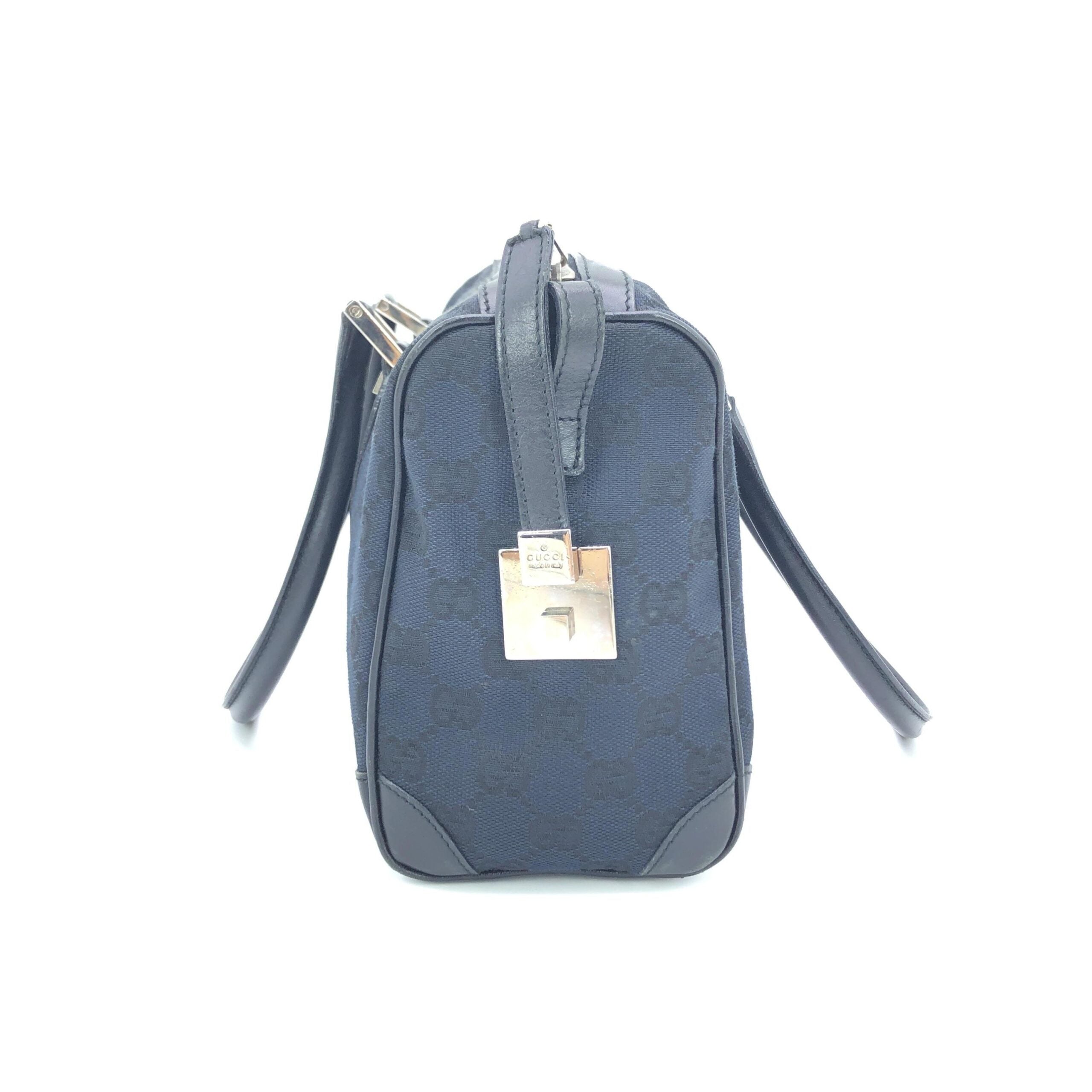 Gucci GG Canvas Web Stripe Boston Bag