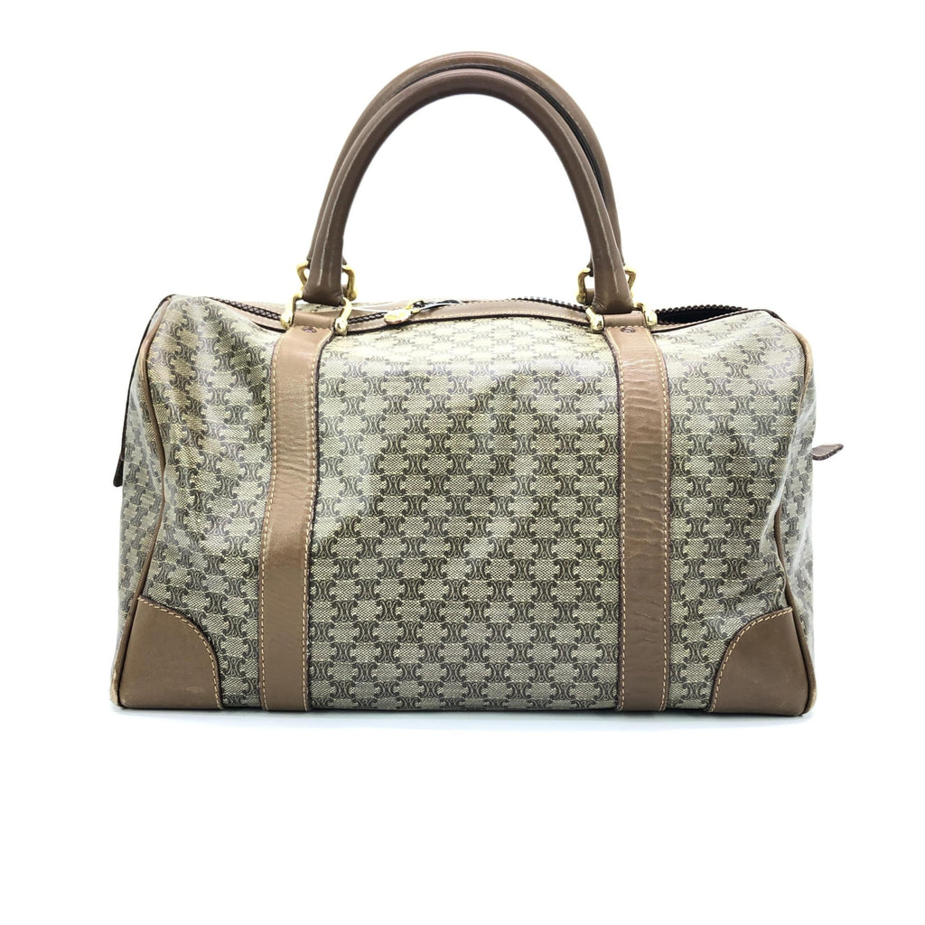Celine Vintage Macadam Boston Travel Bag