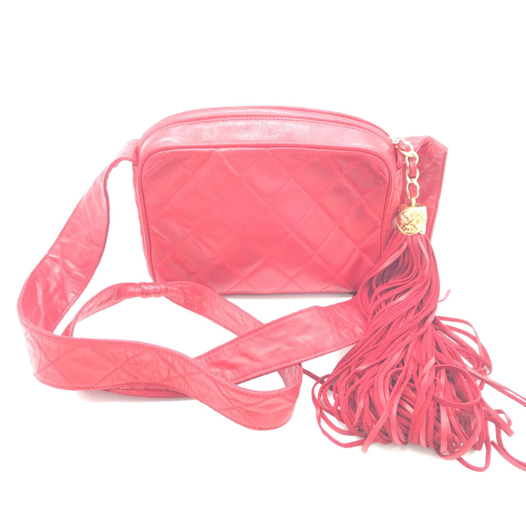 Chanel CC Quilted Camera Tassel Bag