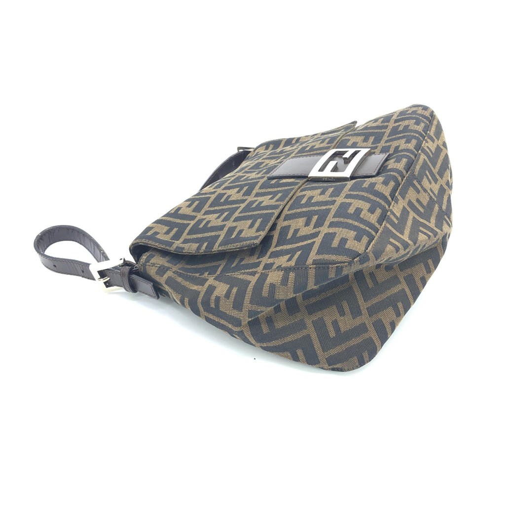 Fendi Zucca-Print Mamma Baguette Handbag
