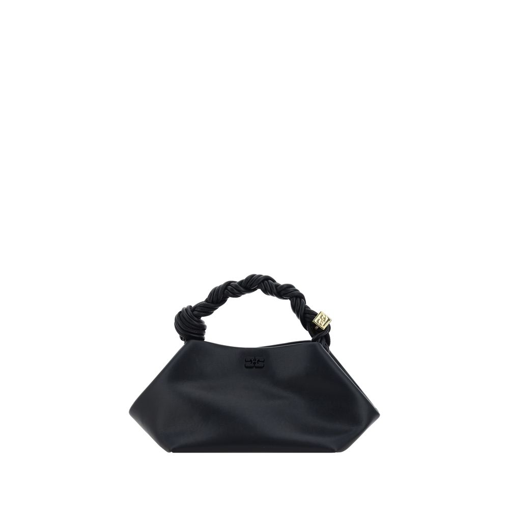 Ganni Black Calf Leather Bos Taurus Handbag