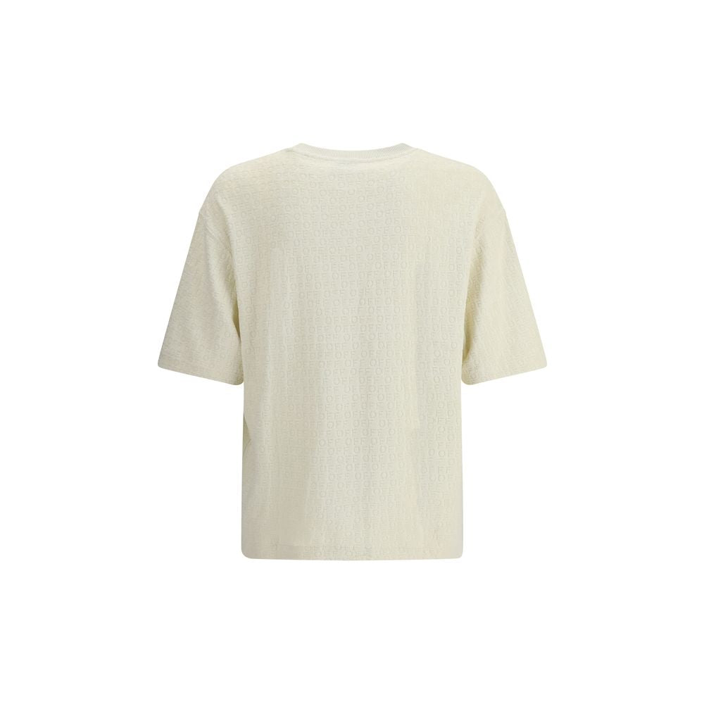 Off-White Cream Cotton T-Shirt