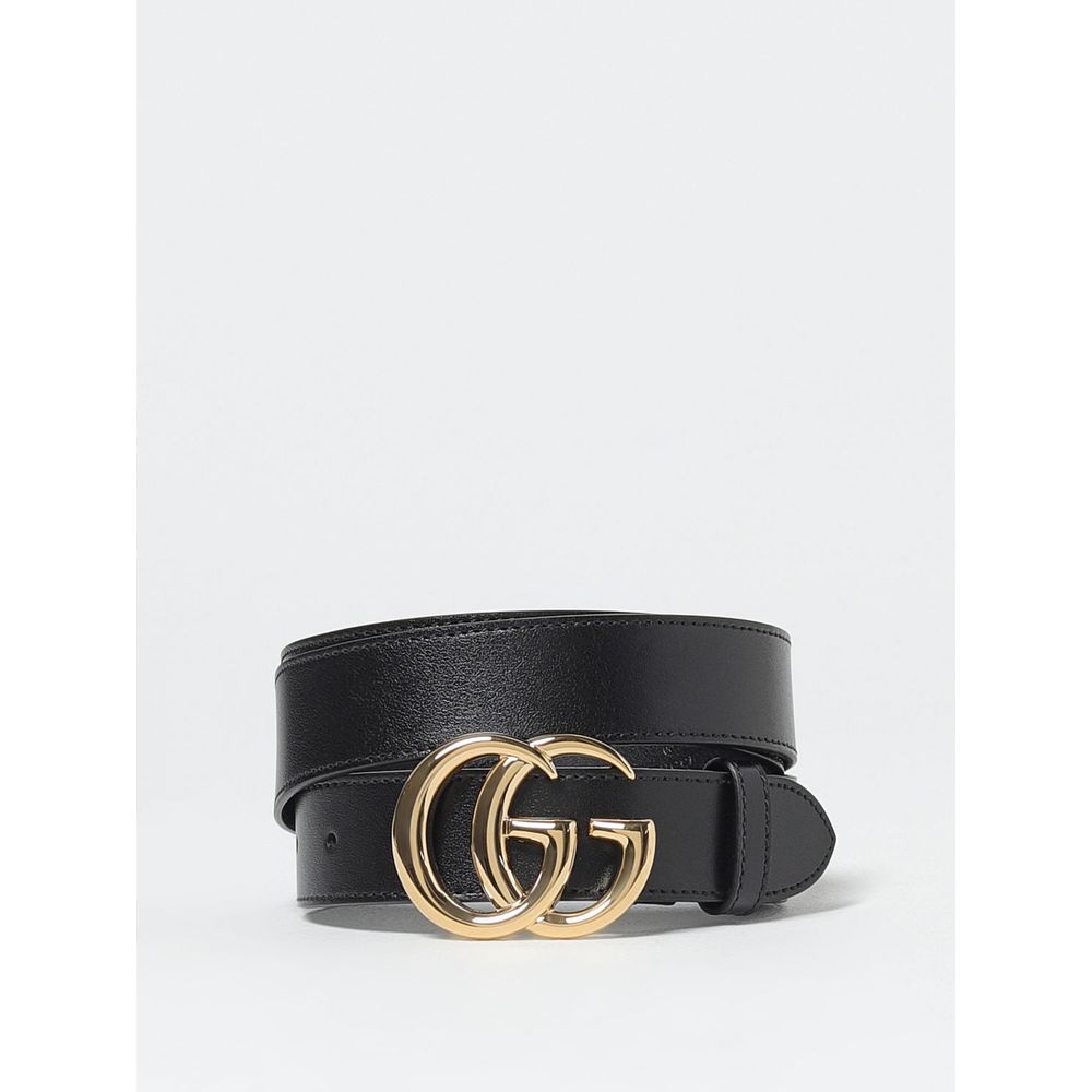 Gucci Black Leather Regular Belt